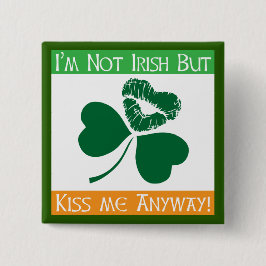 アイルランド語-私にとにかく接吻して下さい 缶バッジ