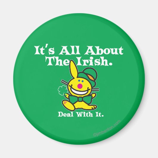 アイルランド語（緑）についてだ マグネット (正面)