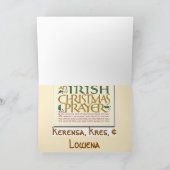 アイルランド語Cristmas シーズンカード (内部)