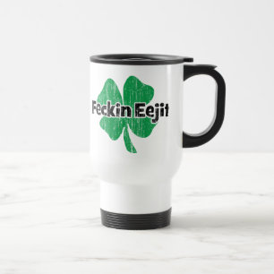 アイルランド語Feckin Eejit トラベルマグ