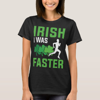 アイルランド語Iはより速いランニングのパトリック Tシャツ