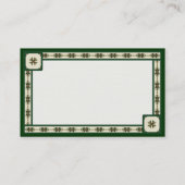 アイルランド語Rueカスタマイズ可能名刺 名刺 (裏面)