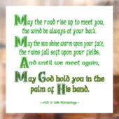 アイルランド賛美の五月が君に出会う ウィンドウサイン (シート2)