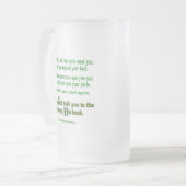 アイルランド賛美の五月が君に出会う フロストグラスビールジョッキ (正面左)