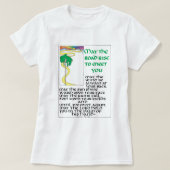 アイルランド賛美の五月の道があなたに会うために上昇するT市 Tシャツ (デザイン正面)