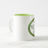 アイルランド賛美の結婚、金ゴールド&グリーン結婚ズ ツートーンマグカップ (正面左)