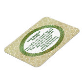 アイルランド賛美の結婚、金ゴールド&グリーン結婚ズ マグネット (左側)