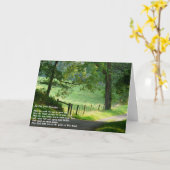 アイルランド賛美の緑の風景 カード (黄色い花)