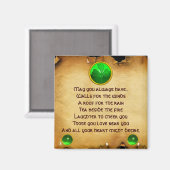 アイルランド賛美の縁起物 マグネット (正面/裏面)