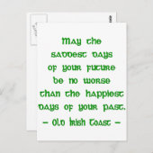 アイルランド賛美の5月の未来の最も悲しい日 ポストカード (正面/裏面)