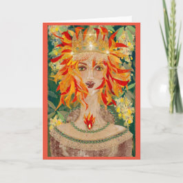 アイルランド赤毛生姜女神アイレ カード