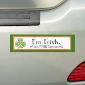 アイルランド超大国おもしろい バンパーステッカー (車上)