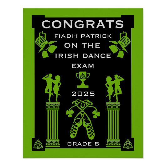 アイルランド踊りおめでとう ポスター (正面)