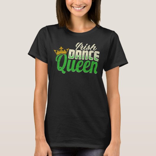 アイルランド踊りアイリッシュダンスクイーン Tシャツ (正面)