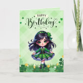 アイルランド踊りクラス誕生日グリーティングカード サンキューカード (正面)