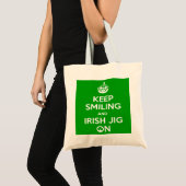 アイルランド踊りショッピングバッグ トートバッグ (正面(商品))
