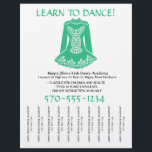 アイルランド踊りレッスンクラスティアオフストリップフライヤー チラシ<br><div class="desc">アイリッシュのダンスクラスや踊りレッスンを、この目を引くチラシで宣伝。アイルランド人のダンサーのイラストレーションでケリーグリーンのドレスを着ている。このチラシはビジネスカスタマイズ名や電話番号などの詳細で利用できる準備ができている。切り取りストリップを使用して設計されている(お客様がストリップを引き抜くための簡単を作るために各ストリップの間を切るためにハサミのペアを使用)。 コミュニティの掲示板ぶら下がったやコーヒーショップなど、新しい顧客を見つけることができる場所でのアップに最適だ。</div>