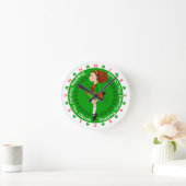 アイルランド踊り大時計 ラウンド壁時計 (ホーム)