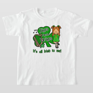 アイルランド踊り、ジグとウィッグ Tシャツ