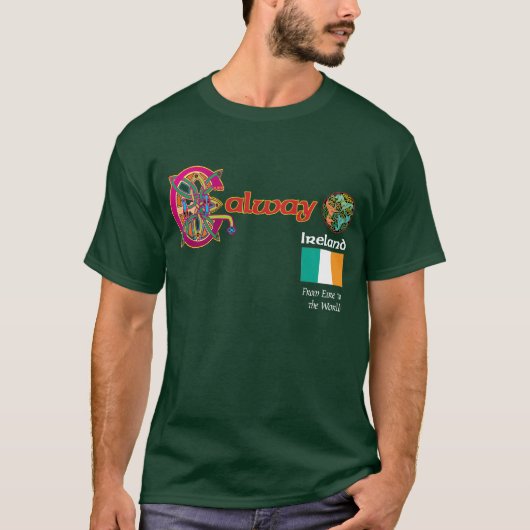 アイルランド郡ゴールウェイの暗闇のTシャツ Tシャツ (正面)
