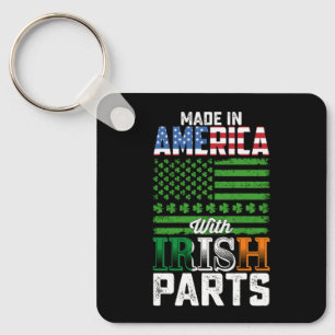 アイルランド部品でアメリカ製 St Patrick's Day キーホルダー