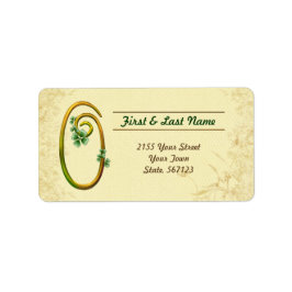 アイルランド金ゴールドモノグラム0ラベル ラベル