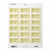 アイルランド金ゴールドモノグラム0ラベル ラベル (フルシート)