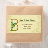 アイルランド金ゴールドモノグラムBラベル ラベル (インサイチュ)