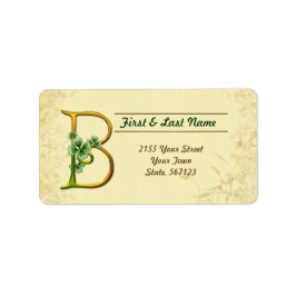 アイルランド金ゴールドモノグラムBラベル ラベル