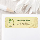 アイルランド金ゴールドモノグラムDラベル ラベル (インサイチュ)