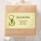 アイルランド金ゴールドモノグラムSラベル ラベル (インサイチュ)