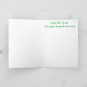 アイルランド音楽グリーティングカード カード (内部)