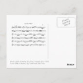 アイルランド音楽ジグのはがきの崖 ポストカード (裏面)