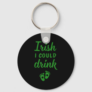 アイルランド風の妊娠発表Tシャツを飲み干せる キーホルダー