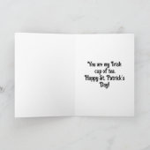 アイルランド風コップ一杯の茶のグリーティングカード カード (内部)