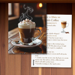 アイルランド風コーヒーのレシピ ポストカード