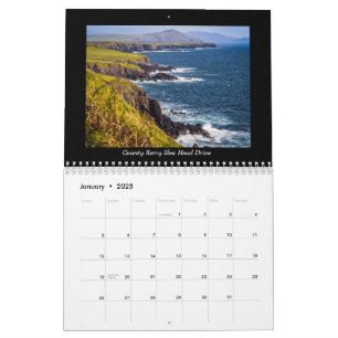 アイルランド風光明媚な美しい: 2025 カレンダー