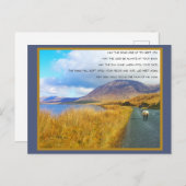 アイルランド風景写真（アイルランド語の諺を使用） ポストカード (正面/裏面)