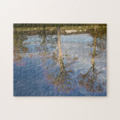 アイルランド風景樹と緑の草 ジグソーパズル (横)