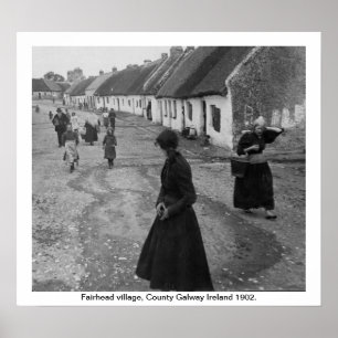 アイルランド1902, Fairhead Village, County Galway ポスター