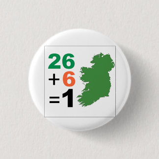アイルランド26+6=1統一アイルランド共和国ピンバック 缶バッジ
