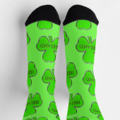 アイルランド4リーフクローバーデザインソックス ソックス (上部)