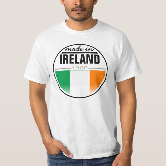… "アイルランド"で作られる Tシャツ (正面)