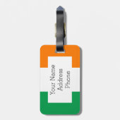 アイルランド、アイルランドの三色の旗 ラゲッジタグ (裏面縦)