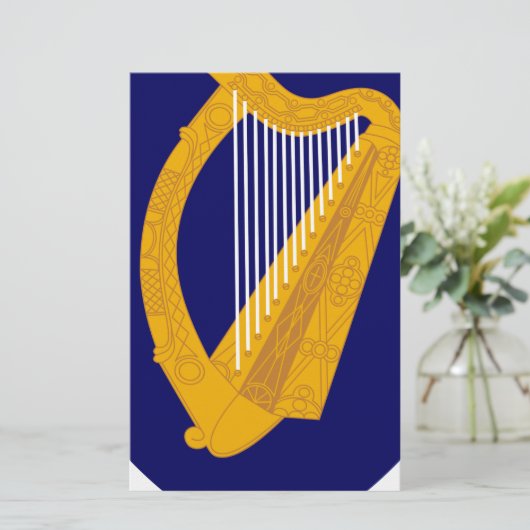 アイルランド-アイルランドの紋章の紋章付き外衣 便箋 (スタンド正面)