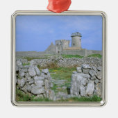 アイルランド、イニシュモア、アラン島、ダン・アエンガス砦 メタルオーナメント (正面)
