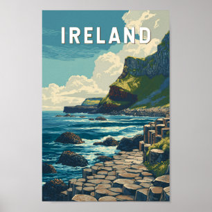 アイルランド イラスト 旅行 アート ヴィンテージ ポスター