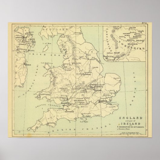 アイルランド，イングランド ポスター (正面)