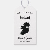 アイルランド ウェディング ウェルカムバッグ タグ、イギリス地図 ギフトタグ (正面)