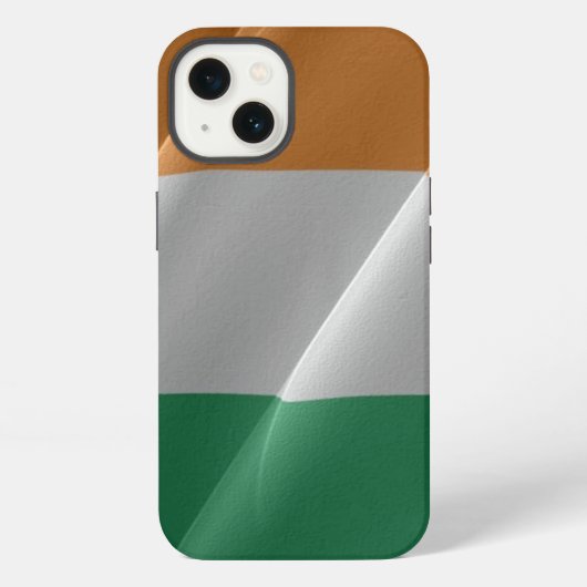 アイルランド·ウェーブ旗- iPhoneケース (裏面)